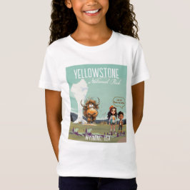 Camiseta Yellowstone crianças engraçadas bisão búf