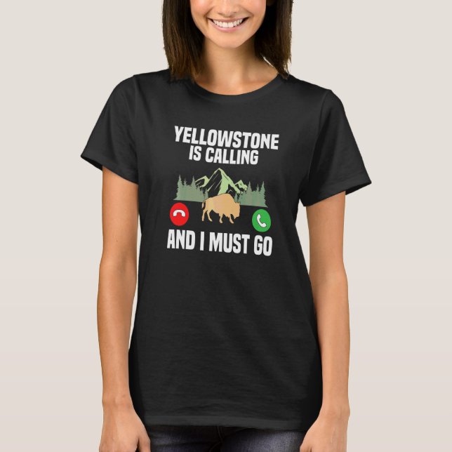 Camiseta Yellowstone Está Chamando Eu Devo Ir Férias Nacion (Frente)