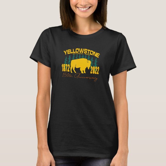Camiseta Yellowstone National Park 150th Anniversary Memora (Frente)