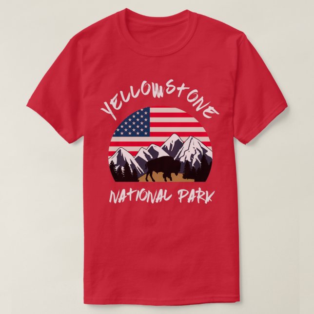 Camiseta Yellowstone National Park America (Frente do Design)