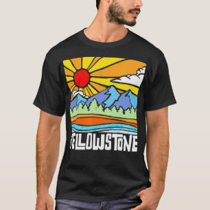 Camiseta Yellowstone National Park Artistics Nature Mountai