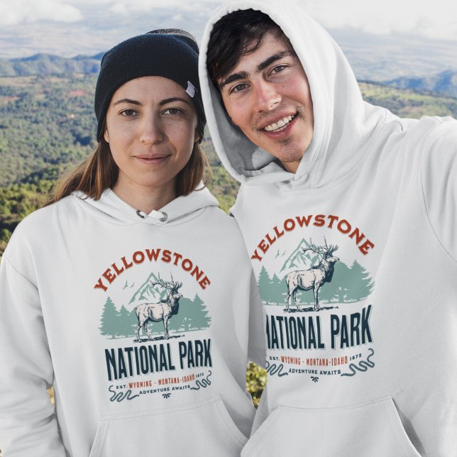 Camiseta Yellowstone National Park Cute Landscape (Criador carregado)