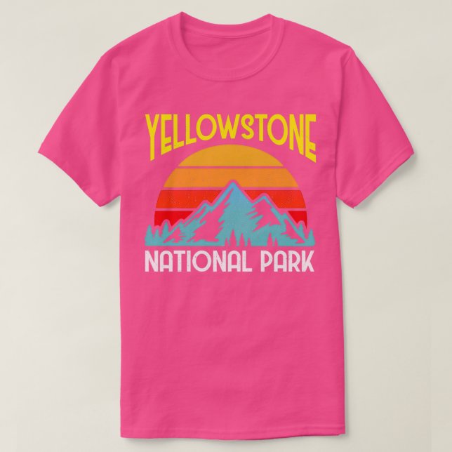 Camiseta Yellowstone National Park Engraçado Acampamento Su (Frente do Design)