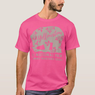 Camiseta Yellowstone National Park Floral Bear XO4U Origina