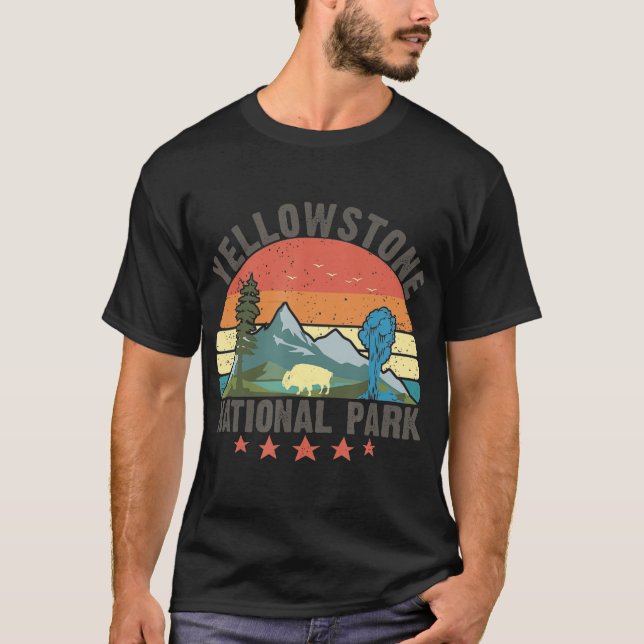 Camiseta Yellowstone National Park Grand Tetons Montana tou (Frente)