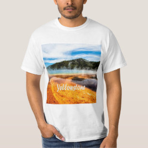 Camiseta Yellowstone National Park Monta Animais Naturais