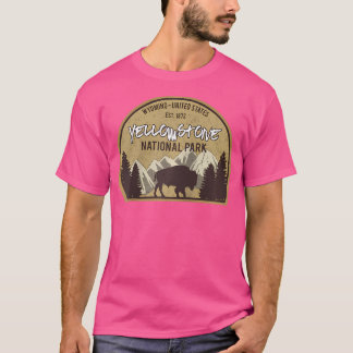 Camiseta Yellowstone National Park Shirt Camping Hike Wyo