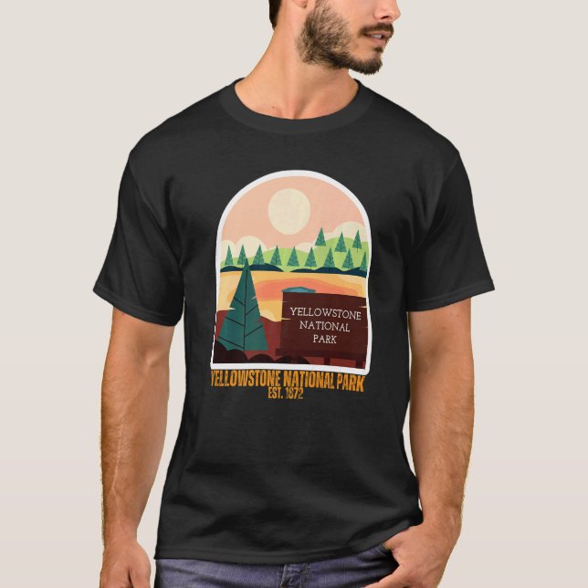 Camiseta Yellowstone National Park South Wyoming State Souv (Frente)