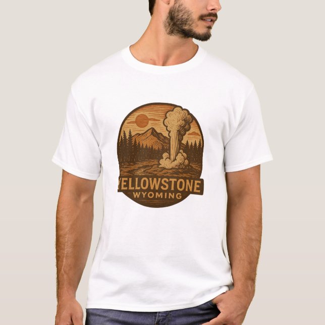 Camiseta Yellowstone National Park T Shirt (Frente)
