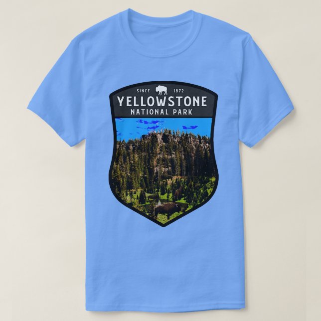 Camiseta Yellowstone National ParkBison TShirt (Frente do Design)