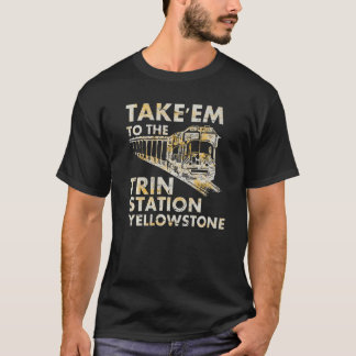 Camiseta Yellowstone, País Ocidental, Leva-Me Ao Comboio