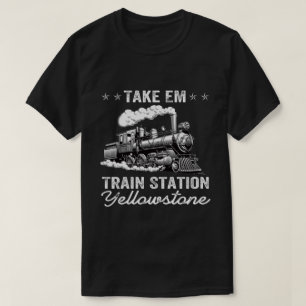 Camiseta Yellowstone, País Ocidental, Leva-Me Ao Tra