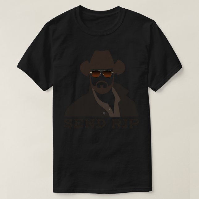 Camiseta yellowstone-SEND RIP Sticker (Frente do Design)