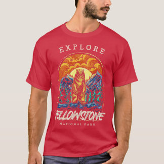Camiseta Yellowstone US National Park Camping H