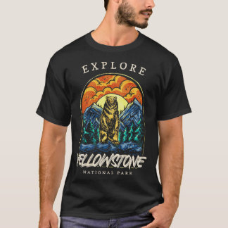 Camiseta Yellowstone US National Park Camping H