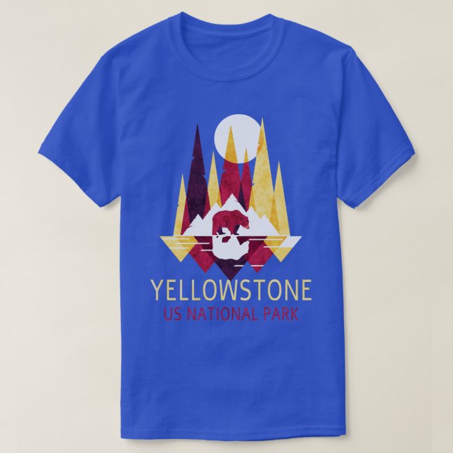 Camiseta Yellowstone US National Park Subindo Embalagem Sec (Frente do Design)