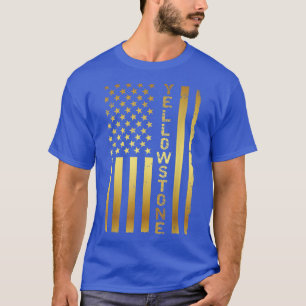Camiseta Yellowstone Vintage - Bandeira Americana