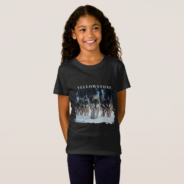 Camiseta Yellowstone Wolves Kids (Frente Completa)