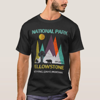 Camiseta Yellowstone Wyoming, EUA National Park Tee Family 