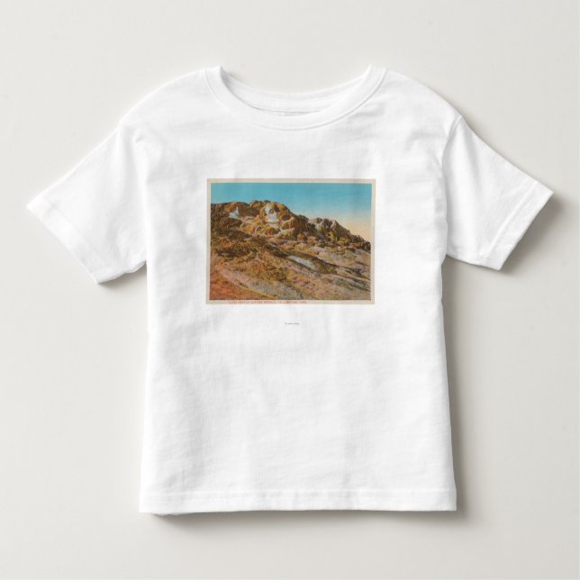 Camiseta Yellowstone, WYView do terraço de Jupiter (Frente)