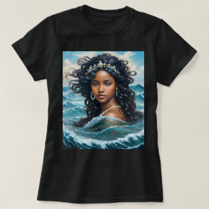 Camiseta Yemaya Orisha Black Woman Deusa Art