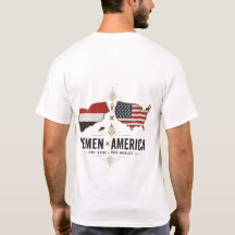 Camiseta YEMEN × AMÉRICA – Uma Raiz, Dois Mundos