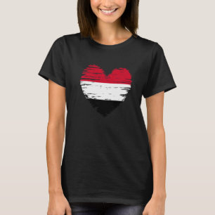Camiseta Yemen Heart Yemeni Flag Yemeni Pride