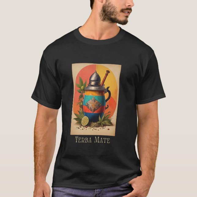 Camiseta Yerba Mate Vintage Psicedélico (Frente)