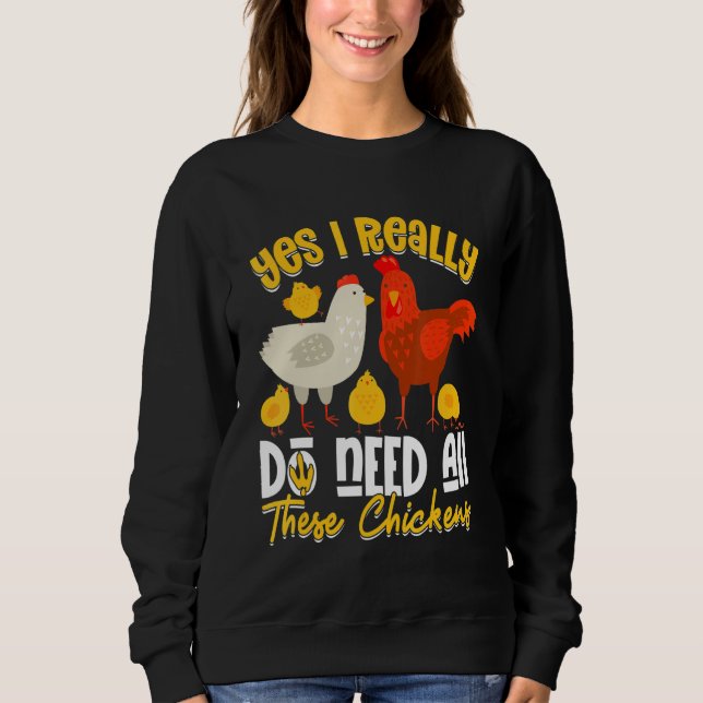 Camiseta Yes Need All   These Chickens   Farmer Farming (Frente)