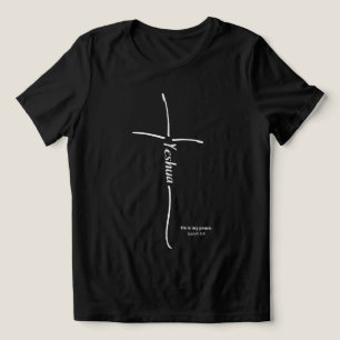 Camiseta Yeshua Cross Messianic believer Hebraico Torah