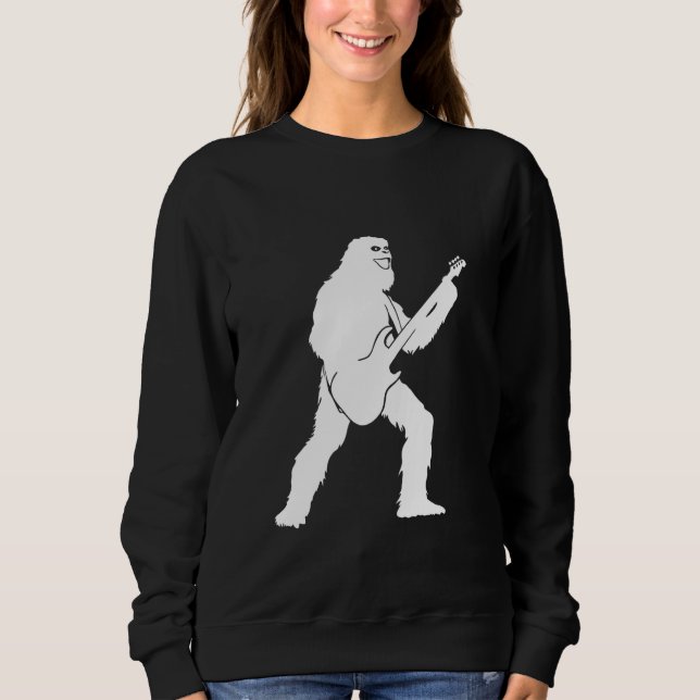 Camiseta Yeti Emperrando Com Silhueta De Violão Elétrico (Frente)