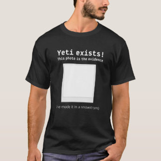 Camiseta Yeti Existe, Prova De Fotografias, Montanha De Inv