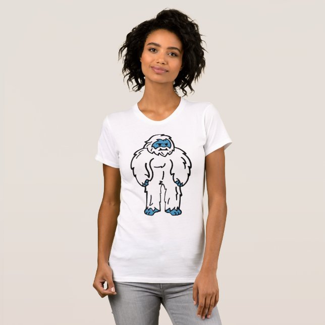 Camiseta Yeti Feroz - Fera Mítica do Ártico (Frente Completa)