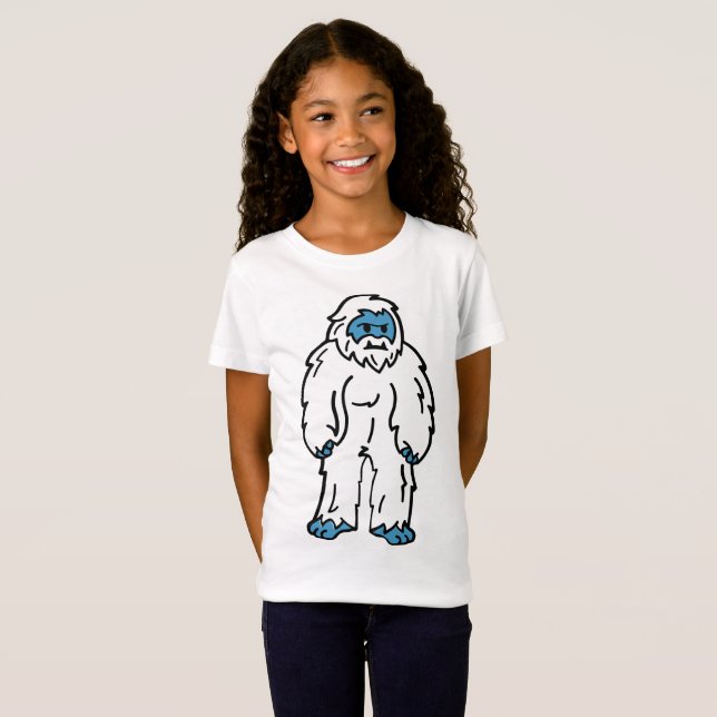 Camiseta Yeti Feroz - Fera Mítica do Ártico (Frente Completa)