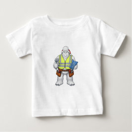 Camiseta Yeti Homem de Neve Abominável Trabalhador da Const