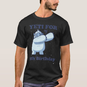 Camiseta Yeti Para Meu 5 Aniversário Quinto Dia De Citação