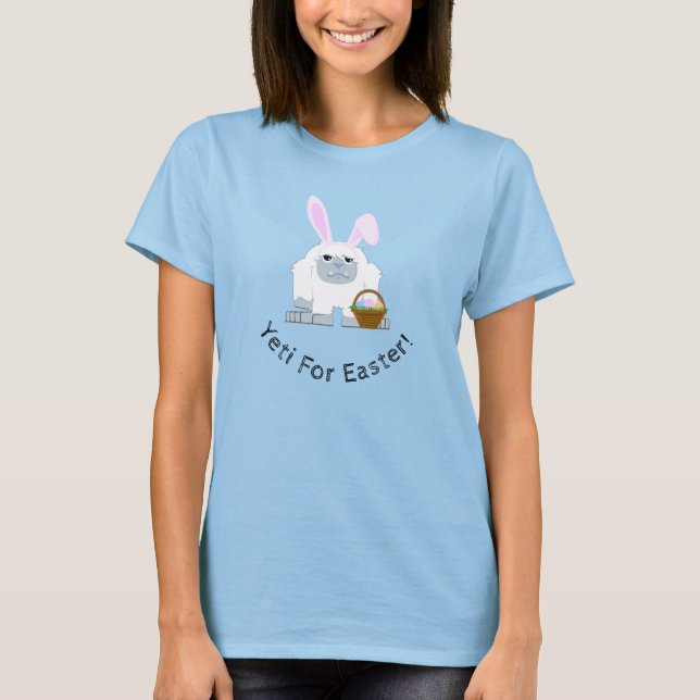 Camiseta Yeti Para Páscoa Cute Páscoa Yeti (Frente)