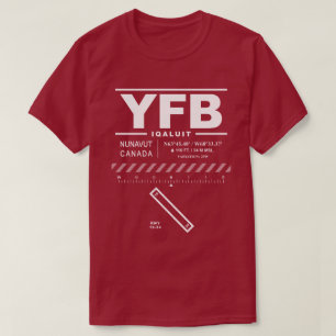 Camiseta YFB do Aeroporto de Iqaluit