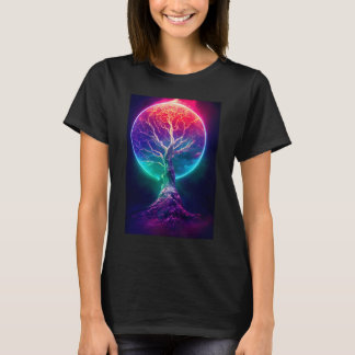Camiseta Yggdrasil Árvore Mundial da Vida Viking Celta Únic