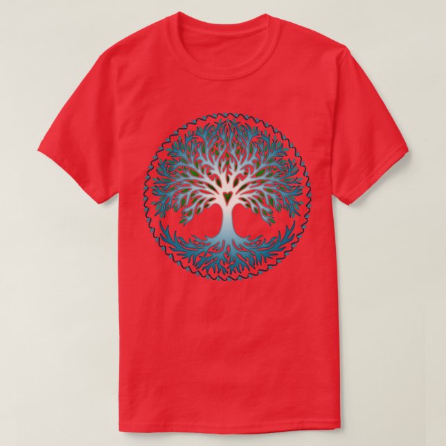 Camiseta Yggdrasil Tree of Life Celtic Symbol (Frente do Design)