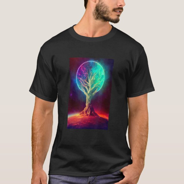 Camiseta Yggdrasil World Tree of Life Viking Celtric Unique (Frente)