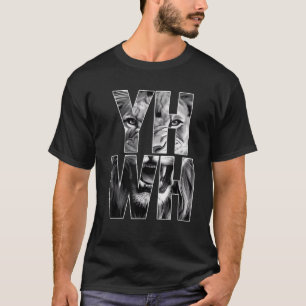 Camiseta Yhwh Leão De Judah Yahweh Em Hebraico Jesus Christ