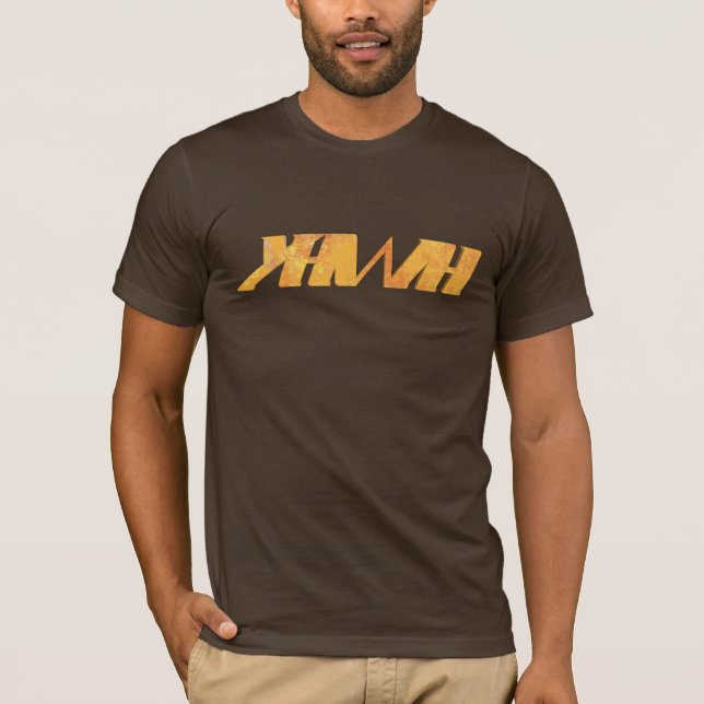 Camiseta YHWH Modern Orange (Frente)