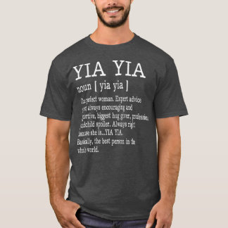 Camiseta Yia Yia Definition Grandma Mother Day Gifts