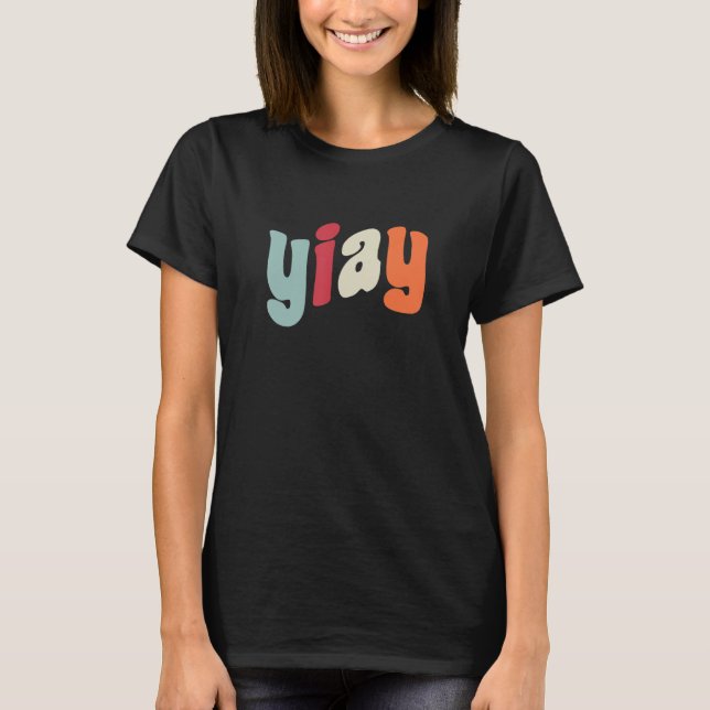 Camiseta YIAY Engraçado Meme Ontem Eu Te Perguntei Em Sigla (Frente)