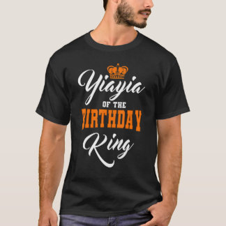 Camiseta Yiayia Da Coroa Do Partido Rei Aniversário Celeb
