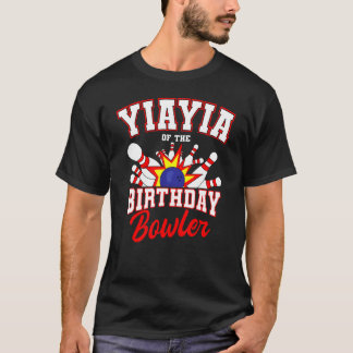 Camiseta Yiayia Do Birthday Bowler Bday Boliche Partido C