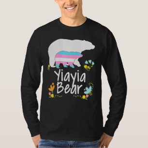 Camiseta Yiayia Lgbt Urso Transgênero Arco-íris Lgbt Gay Le
