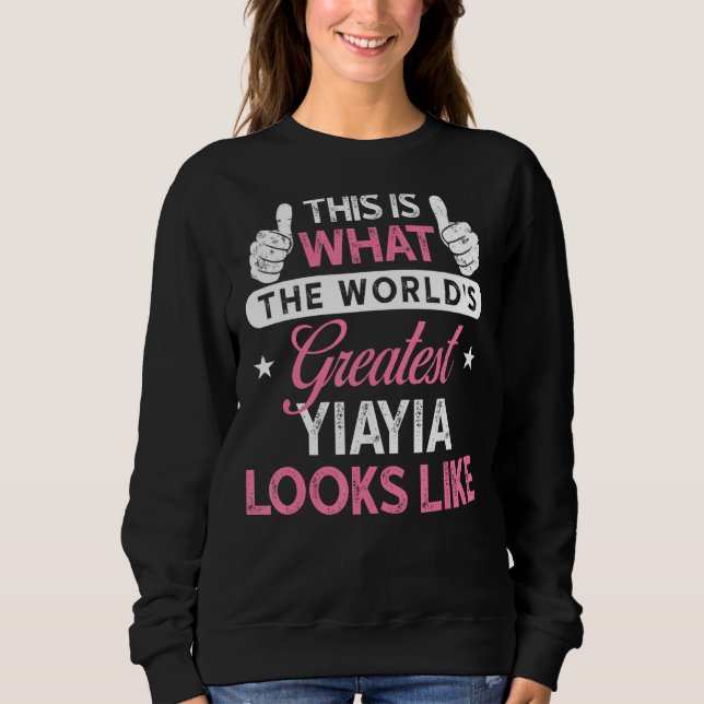 Camiseta Yiayia World S Greatest Yiayia (Frente)