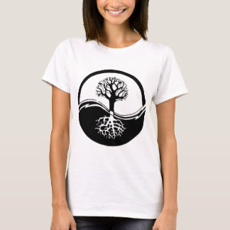 Camiseta Yin e árvore de yang de vida
